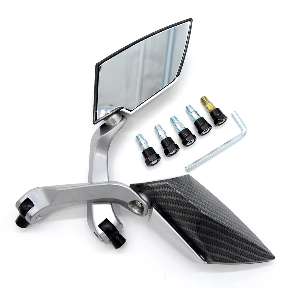 8 10mm Motorcycle Mirror Rear View Mirror Side Mirrors For Kawasaki