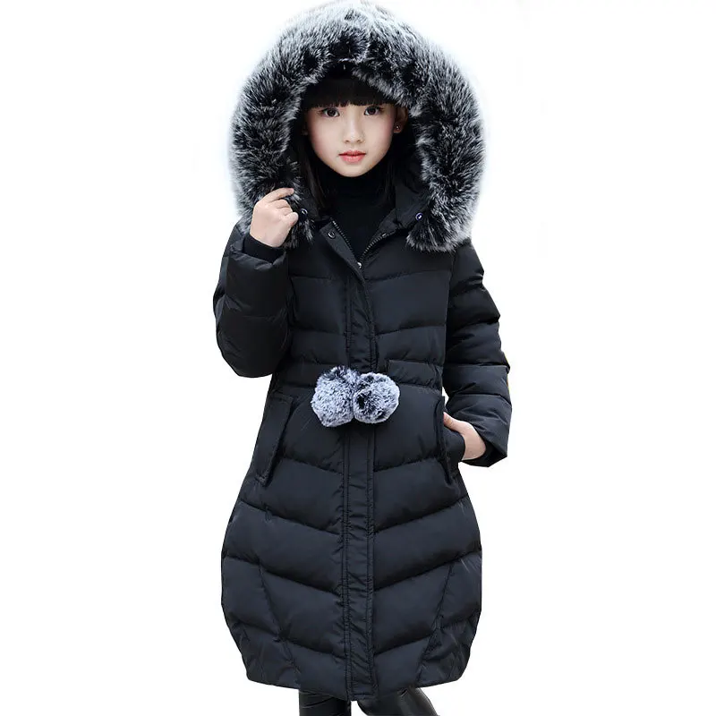 

New winter jacket for girls clothes cotton padded hooded kids coat children clothing girl parkas 5-15Y girls jackets & coats
