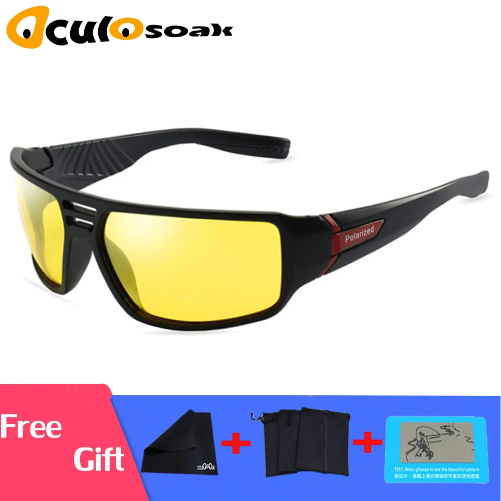 Polarized Sunglasses Men Black Frame Driving Sun Glasses Women Luxury Brand De Sol Gafas Eyewear Accessories Occhiali Ciclismo
