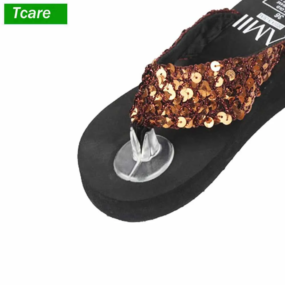 

2Pair/Lot Silicone Men Women Flip-flop Gel Cushion Pads Toe Separator Protector Non-Slip For Sandal Thong Flip Flops