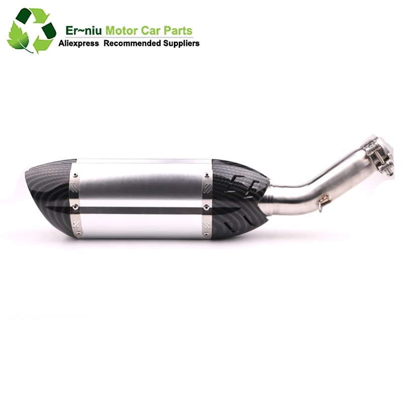 

Full System Slip On For suzuki GSR750 GSR 750 Motorcycle Exhaust Muffler Escape Middle Link Pipe With DB KILLER