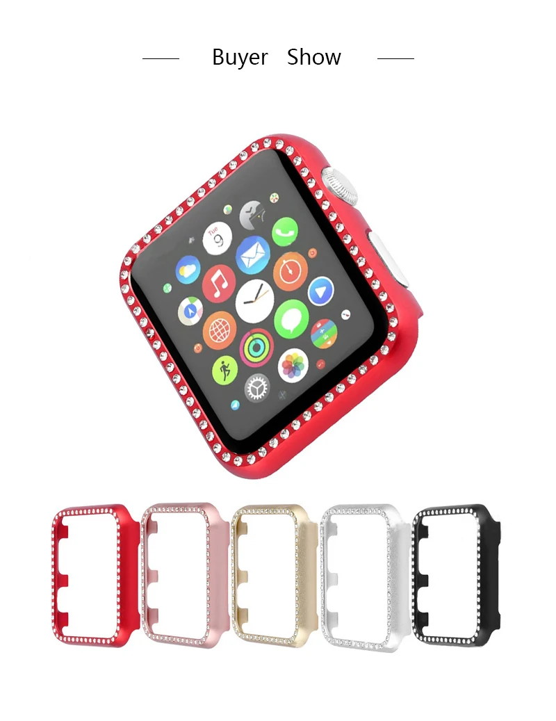 MDNEN крышка для Apple Watch Case Series 1 2 3 4 алюминиевая рамка из металлического сплава протектор для Iwatch42mm 38 мм 40 мм 44 мм