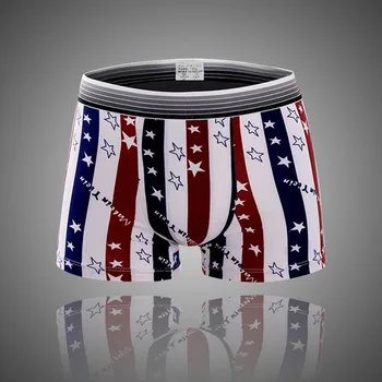 

3 PCS/Lot Fashion Men's Boxer Underwear Soft Breathable Bulge Pouch Underpants Hot Printing Boxers Shorts 3 pieces OFNK-M001