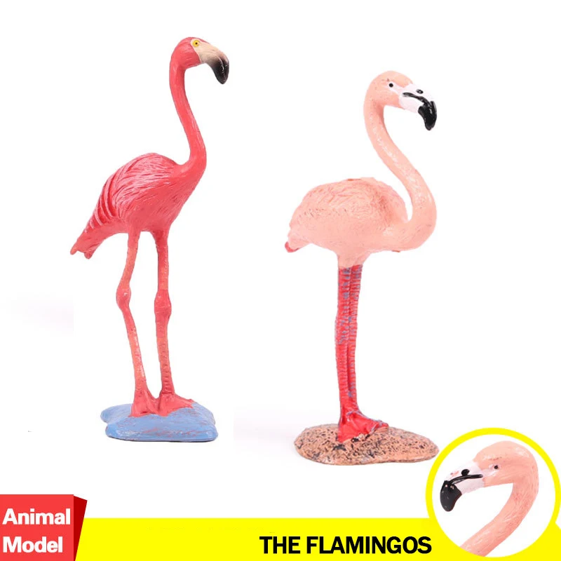 

Action&Toy Figure Wildlife Animal The Flamingo Simulation PVC Model Collectible Doll Figure Collection For Kid Children Gift