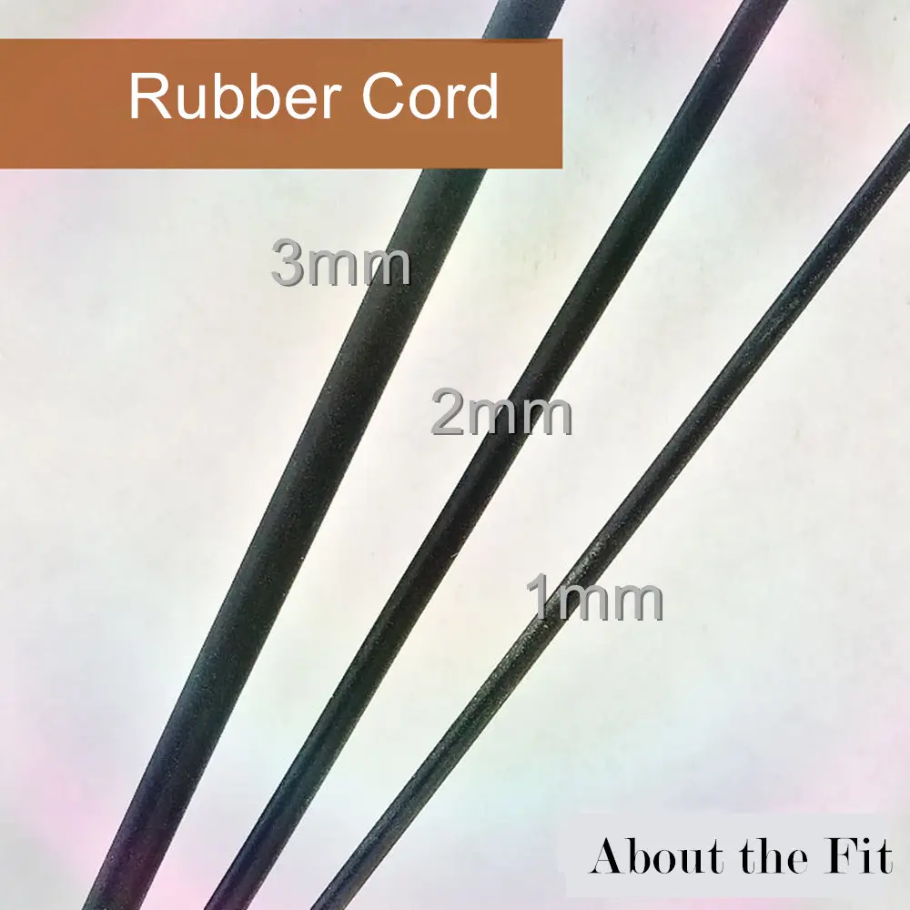 

About the Fit Rubber Cords 2mm 6M Crafting Beading Threads Handmade Bracelet Necklace Lacing String Finding Jewelry Accessoriess