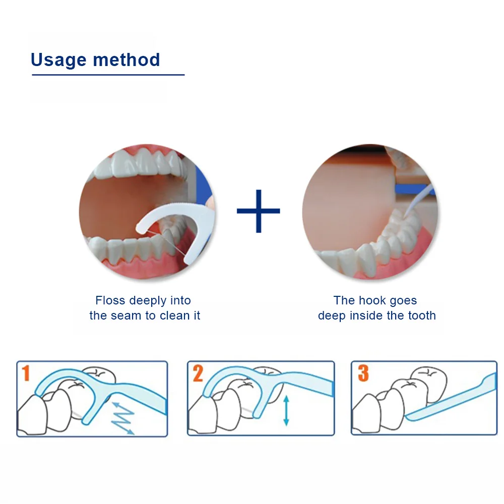 Новинка 100 50 шт. зубная нить зуб палочки межзубная Щетка Очиститель зуб флосстик зубная нить Уход за полостью рта Отбеливание зубов