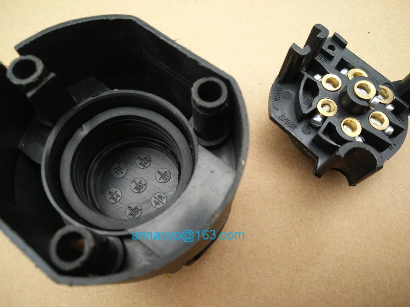 7 pin trailer connector socket waterproof 7