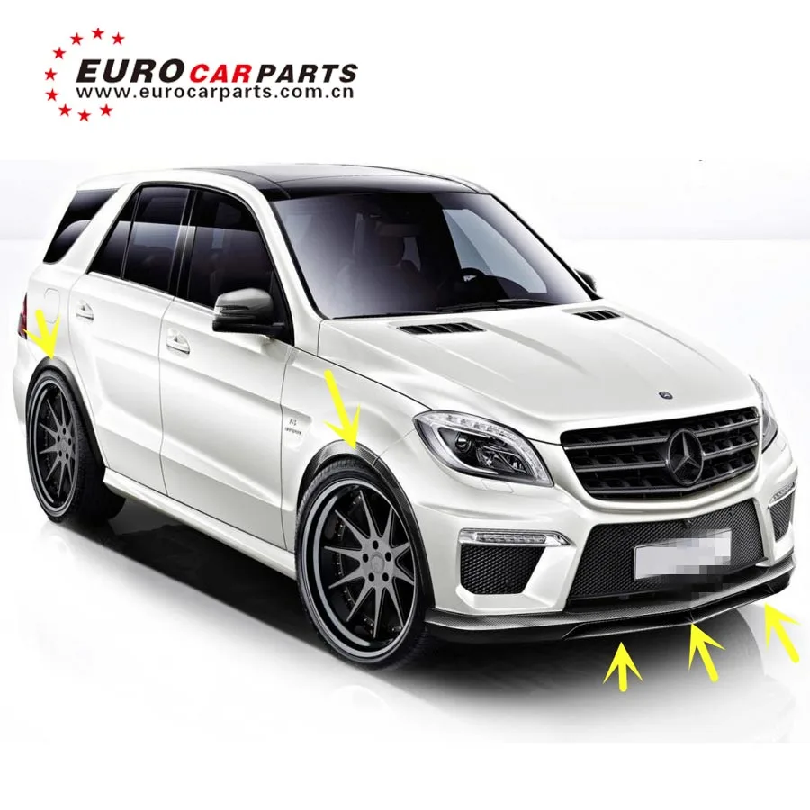 Us 3950 Ml Class W166 Carbon Finber Spoiler Fit For W166 Ml63 Carbon Front Lip Over Fenders Rear Wing In Body Kits From Automobiles Motorcycles
