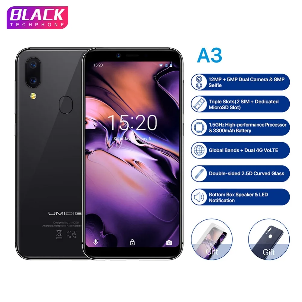 UMIDIGI A3 mundial banda 5,5 \