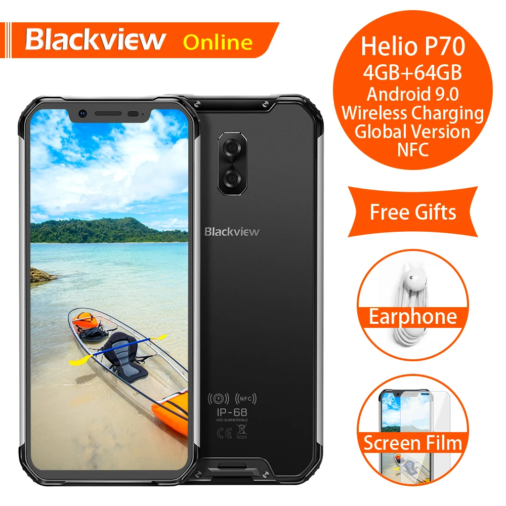 Blackview BV9600 Helio P70 Оригинальный IP68 водонепроницаемый смартфон повышенной яркости 4