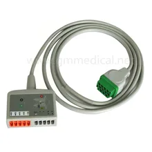 Совместим с GE Eagle, Solar, Dash, Tram OEM 416035-001 мульти-ссылка 12-Lead ECG стандартный кабель AHA 12 ft ECG кабель