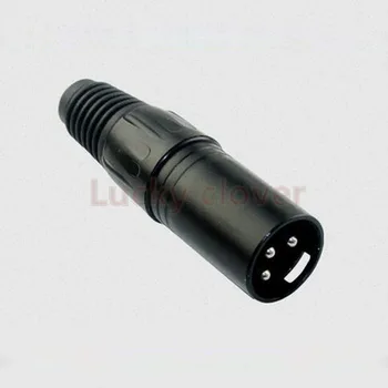 

5pcs Male 3-Pin XLR Mic microphone Audio Cable Plug Connectors