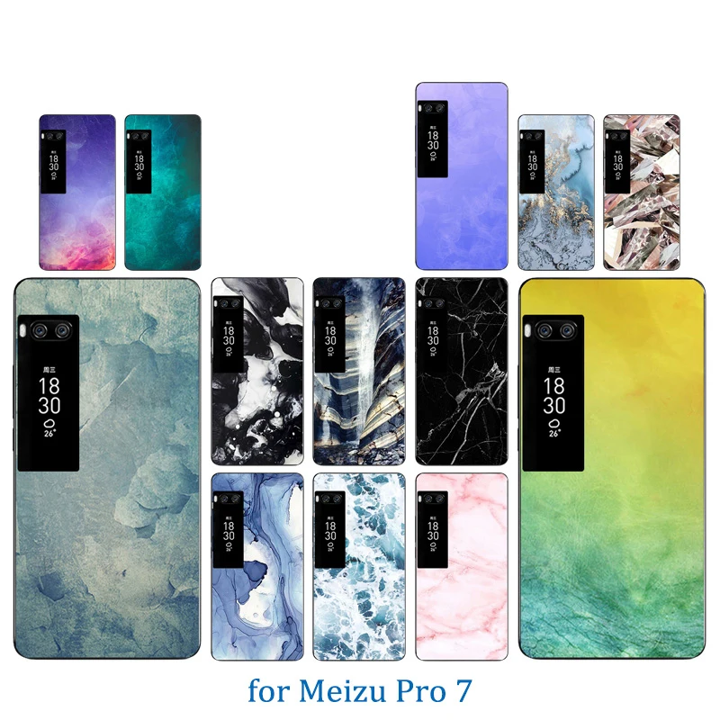 Чехол для телефона Meizu pro 7 с цветным каменным узором мягкий чехол роскошный