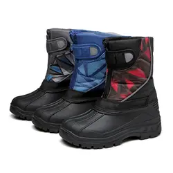 HDL-945 мода осень зима для маленьких мальчиков дети хлопок дополнение обувь для девочек удобные плюшевые теплые Нескользящие зимние сапоги