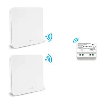 

Wireless Light Switch No Battery Self Powered Remote Control Light lamps up to 30m No Wire Required easy to add a wall switch
