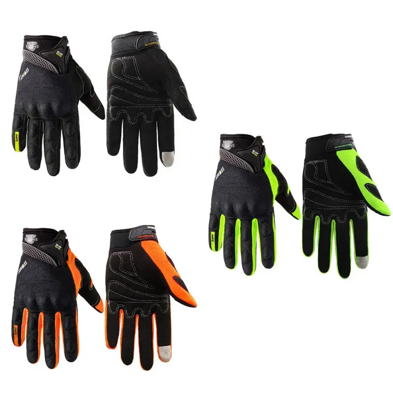 

Outdoor Motocross Breathable Riding Racing Locomotive Screen Touch Full Finger Gloves cycling gloves