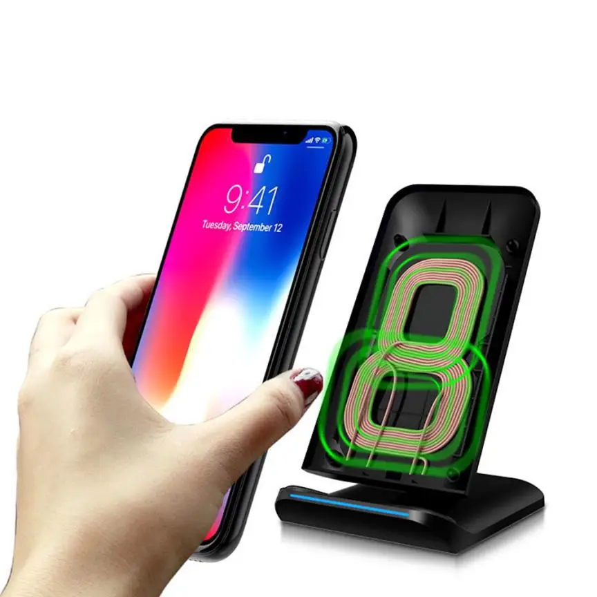 

Binmer 2018 QI Wireless Charger Fast Charging Bracket With Wireless Charging For Samsung S9 New Dropshipping AUG 15