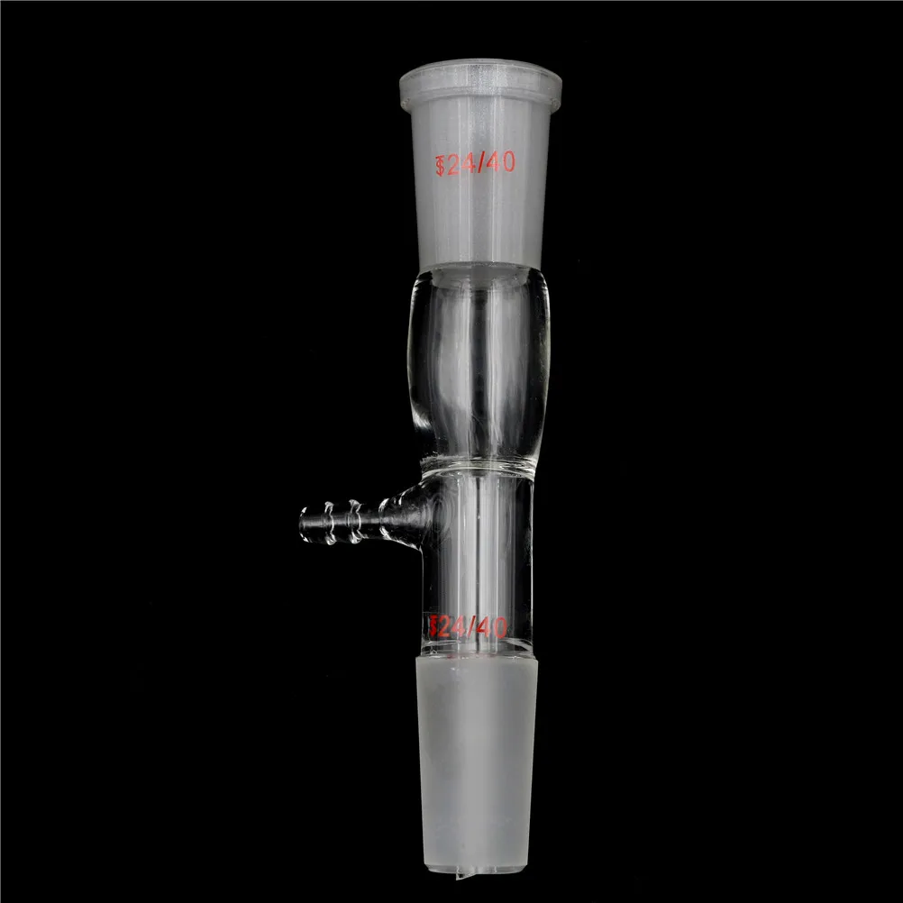 

24/40 Take-off Adapter Gas Inlet Adapter Lab Glassware Glass Straight Tube Vacuum