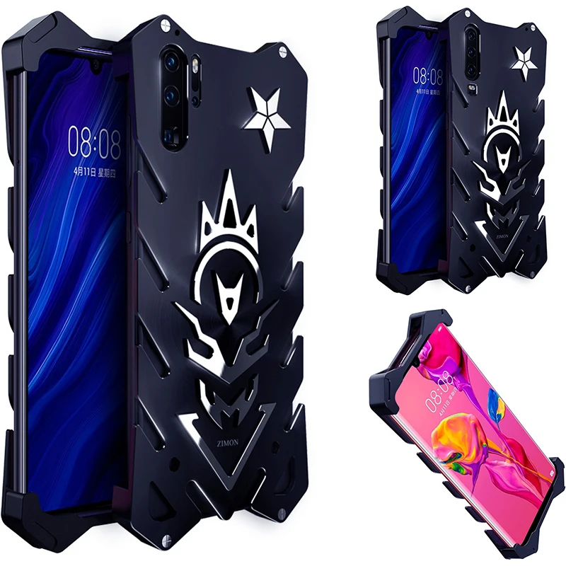 

For Huawei P Smart Plus 2019 Luxury Heavy Duty Armor Metal Aluminum Phone Case For Huawei Mate 20 P20 P30 Pro Lite Nove 4 4E 3i