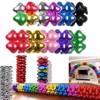 

Balloon arch stick 7 M/ 32CM big base 2pcs/ 50pcs 4 petals leaf balloons building arch for wedding birthday Xmas Event party