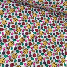 50*170 м смайлик Мягкие лайкра стрейч трикотажные хлопковые ткани для пошива diy Пэчворк для маленьких девочек для мальчиков и девочек рубашка