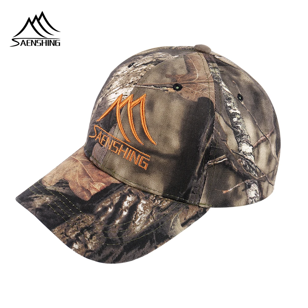 

SAENSHING Hunting Hat Camouflage Breathable Hunting Camo Caps Adjustable Wear Resistant Men Fishing Hiking Hat