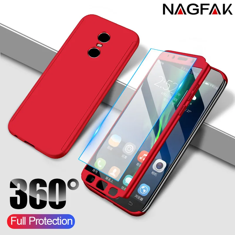 

360 Full Cover Protection Phone Case For Xiaomi Redmi Note 4 4X Case For Redmi Note 4 Global Version Case With Tempered Glass