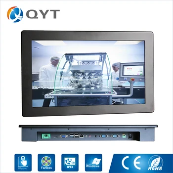 

QYT 18.5" Intelligent AIO Panel PC Intel j1900 2.0GHz Win7 8 10 System Touch Screen Resolution 1366x768 WinCE, Linux, Ubontu