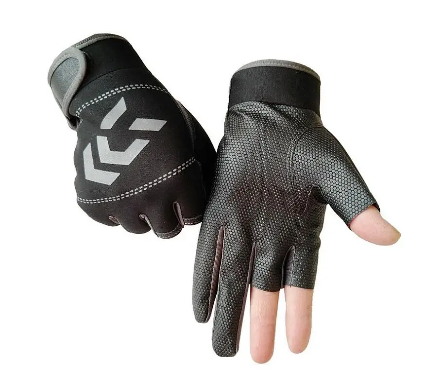 Наружные дышащие перчатки с тремя пальцами для рыбалки высококачественные спортивные перчатки