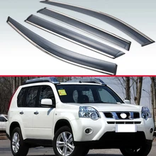 Для Nissan X-Trail второго поколения(T31) 2008-2013 пластиковый Наружный козырек вентиляционные Шторы окно Защита от солнца дождь дефлектор
