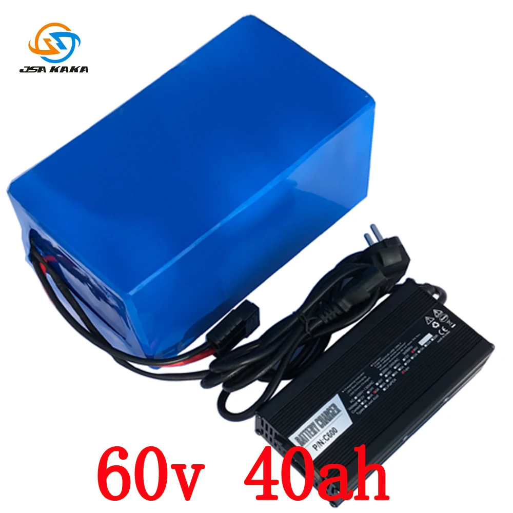 High Power 6000W 3000W E-Bike Battery 60V 40Ah Lithium With 5A Charger Electric Bicycle Battery Free shipping High Power 6000W 3000W E-Bike Battery 60V 40Ah Lithium With 5A Charger Electric Bicycle Battery Free shipping