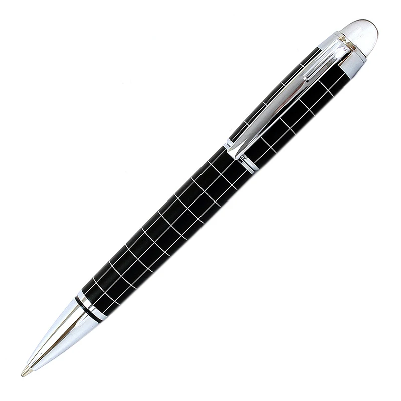 

Baoer 79 Black Lattice White Line Roller Ball Pen Medium Nib New Office Business School Writing Pen