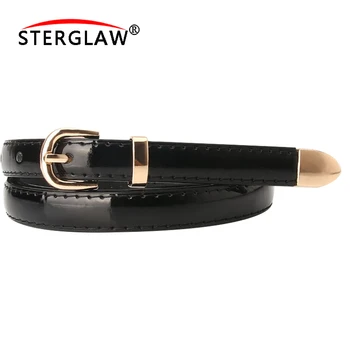 

105*1.4CM Women Faux Leather Belts Candy Color Thin Skinny Waistband Belt Women Dress Strap cinturon mujer cinto feminino A147