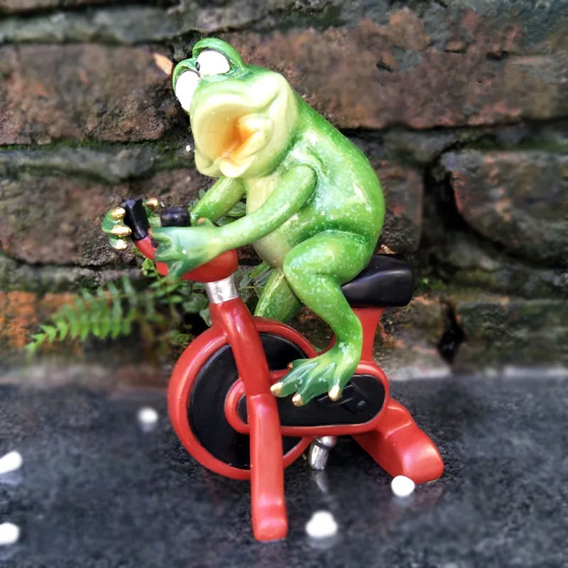 

Home Decoration Accessorie Resin Craft Frog Statue Sculpture Resin Statue Creative Home Ornaments Statue Bar Decor