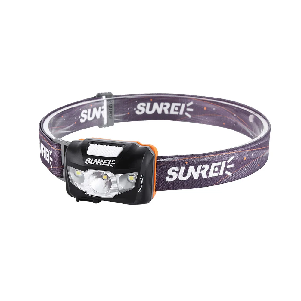 

Outdoor Mountaineering Hiking Rechargeable Headlights 6 Modes Clicky Waterproof Portable Lighting USB Light Headlamps For Home
