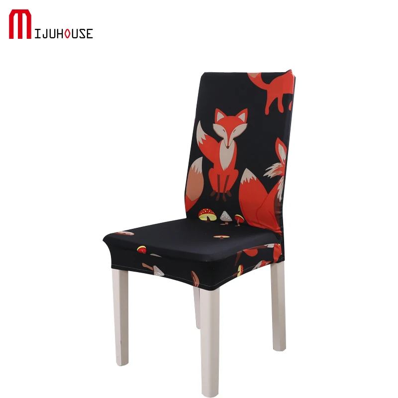 Printing Solid Color Dining Room Chair Cover Spandex Stretch Polyester Seat Cover Anti-dirty Chair Protective Case For Restauran Printing Solid Color Dining Room Chair Cover Spandex Stretch Polyester Seat Cover Anti-dirty Chair Protective Case For Restauran