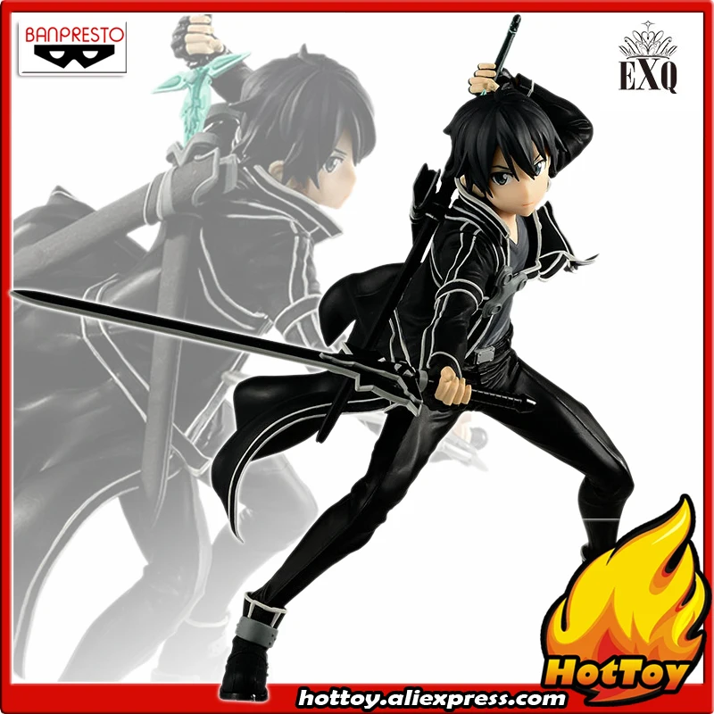 100% оригинальная коллекция Banpresto EXQ SAO Figure KIRITO от &quotSword Art Online&quot|Игровые фигурки и