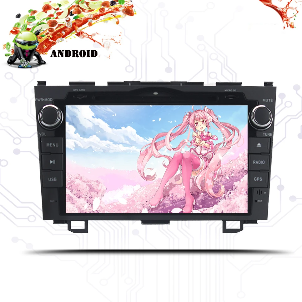 Best 8 inch Android 9.0 Car DVD Player Multimedia Head Unit Navigation and Entertainment System for Honda CRV 2007-2011 4