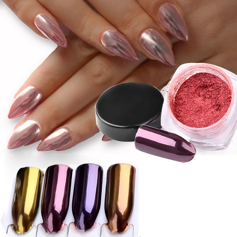 

Holographic Laser Mirror Nail Glitter Powder Holo Nail Art Powder Nail Tip Chrome Dust Manicure Nail Art Decorations