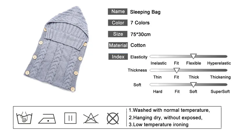 KAVKAS/ребенка пеленать Обёрточная бумага теплая шерсть вязаные крючком новорожденного спальный мешок ребенка пеленание Одеяло сна сумки