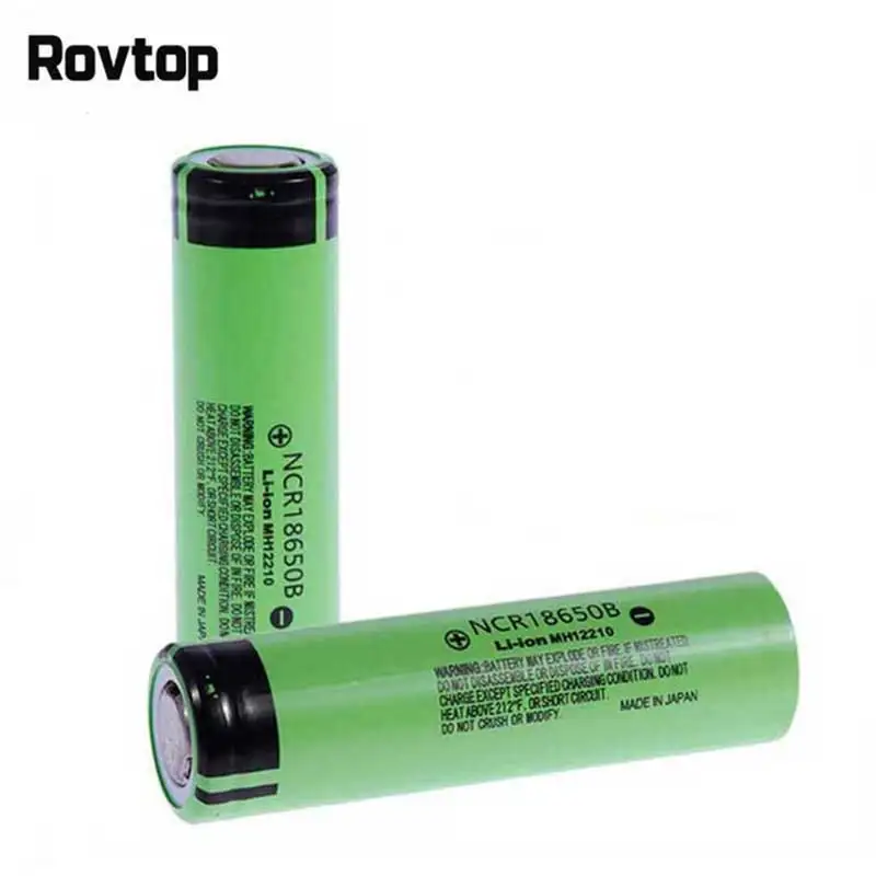 Rovtop Оригинальный NCR18650B 3 7 в 3400 мАч 18650 литиевая батарея аккумуляторная для Panasonic