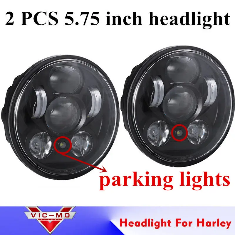 

2 x Motorcycle Accessories 5 3/4 " Harley Daymaker DRL Headlight 5.75 Inch Rocket III LED Headlamp 5 3/4" For Triumph Rocket 3