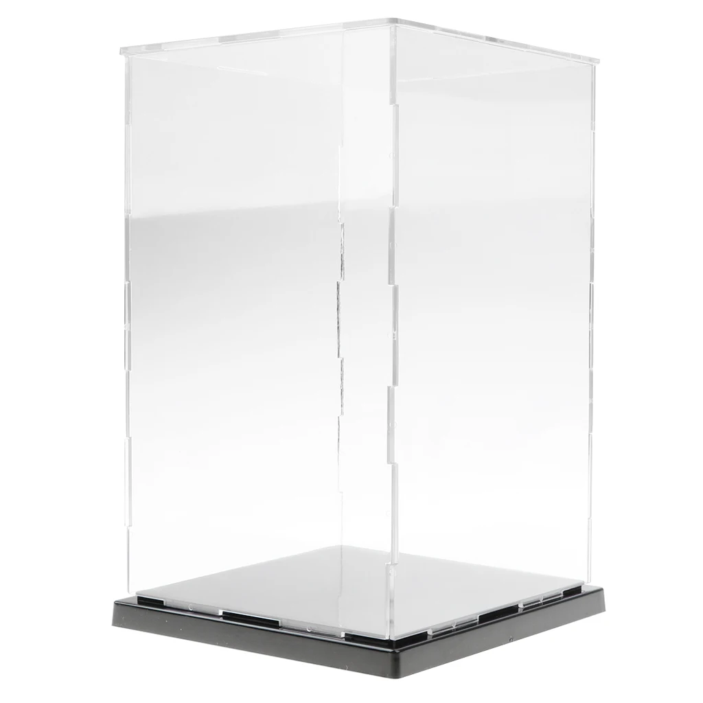 13x13x21cm Clear Model Display Box Figures Protection Show Case Home Decor