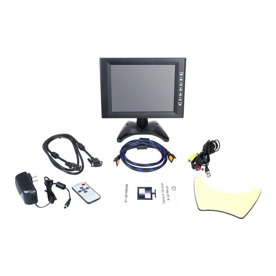 9.7 inch Desktop TFT-LCD Monitor with Touch Screen (6)