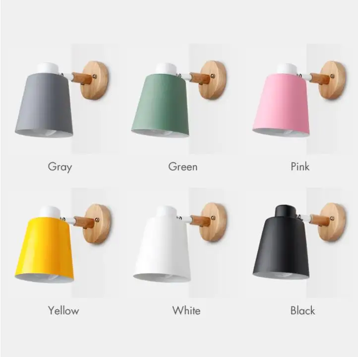 Деревянная настенная лампа E27 85 285 в 6 цветов|lamp floor lamp|lamp alternativelamp multi |