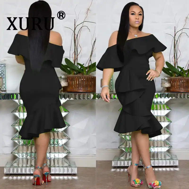 vestido com babado no peito