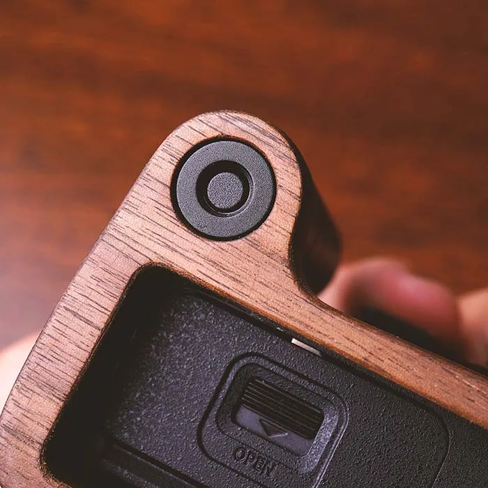 Original Walnut Wooden Base Quick Release L Plate / L Bracket Hand Grip Holder Fit For Olympus PEN-F Series