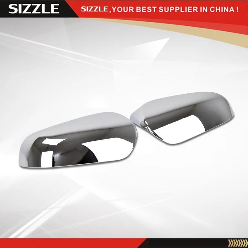 ABS Plastic Chromed Door Side Mirror Covers Trim For Toyota Corolla