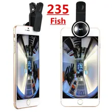 Универсальный зажим 235 градусов супер камера "рыбий глаз" объектива для samsung Galaxy S3 S4 S5 S6 S7 edge Plus note 2 3 4 5 7 телефон Объективы