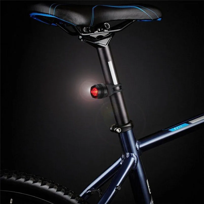 Mountain Bike Bicycle Horns Bicycle Bells Super Bright USB Led Bicycle Light Rechargeable Headlight +Taillight +Bell Set #2A16#F (2)